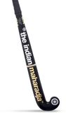 The Indian Maharadja Indian Maharadja Gold Extreme Bow Indoor Hockeystick 36.5 Inch Zwart