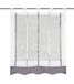 Home fashion lusgordijn langsstrepen, polyester, grijs, 140 x 80 cm