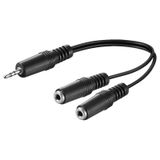 Goobay 50465 Audio kabel zwart 0,2m