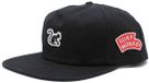 Surf Monkey 5-panel pet voor heren/dames - 100% biologisch katoen - One size (zwart)