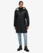 Superdry Fuji Lite Middellange Gewatteerde Capuchonjas Dames Zwart
