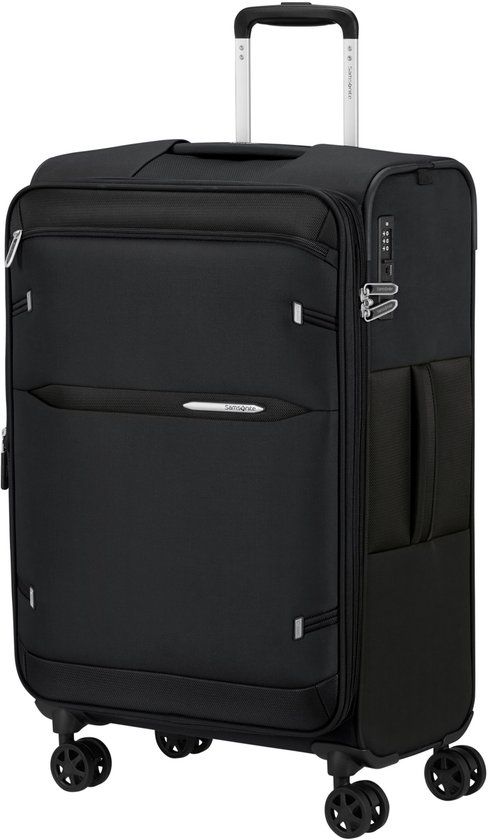 Samsonite Gotwist spinner 68cm uitbreidbaar softcase polyester zwart