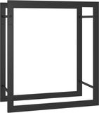vidaXL Haardhoutrek 50x28x56 cm staal matzwart