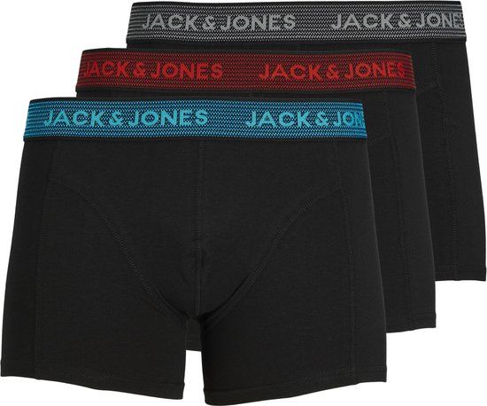 JACK&JONES ADDITIONALS JACWAISTBAND TRUNKS 3 PACK NOOS Men's Boxers - Size L - Asphalt