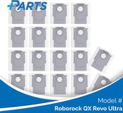 Roborock QX Revo Ultra sacs aspirateur (18 pièces, alternative Plus.Parts® à 8.02.0239)