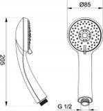 Diamond Douche Handgreep met 5 functies