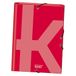 DOHE Ksual 44982 aktetas met elastiek, rood