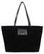 Sac bandoulière - en daim - Noir