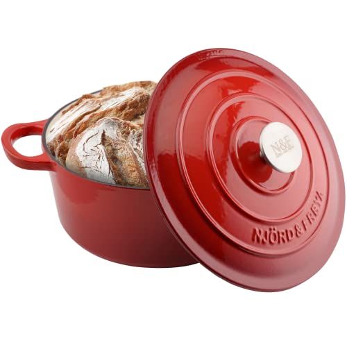 Njörd & Freya Stoofpan - Gietijzer - 24 cm - Dutch Oven