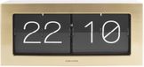 Karlsson Wand- / Tafelklok Boxed - Flip XL - Geborsteld Goud - 37x17,5x9cm