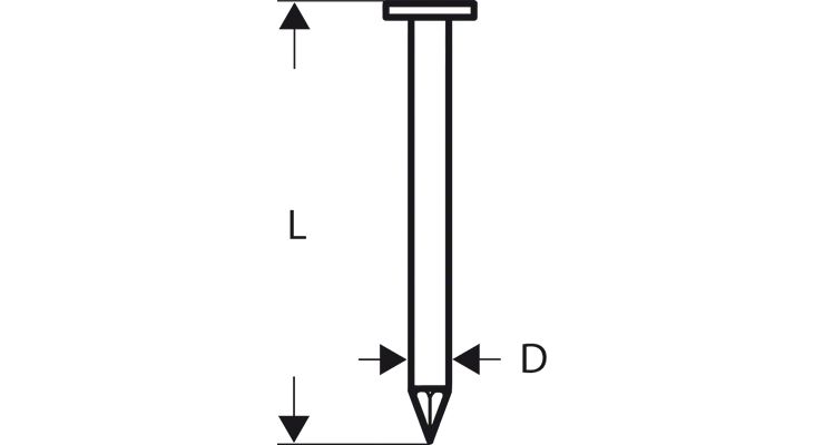 Bosch Rondkopstripspijkers 60mm - 4000 stuks