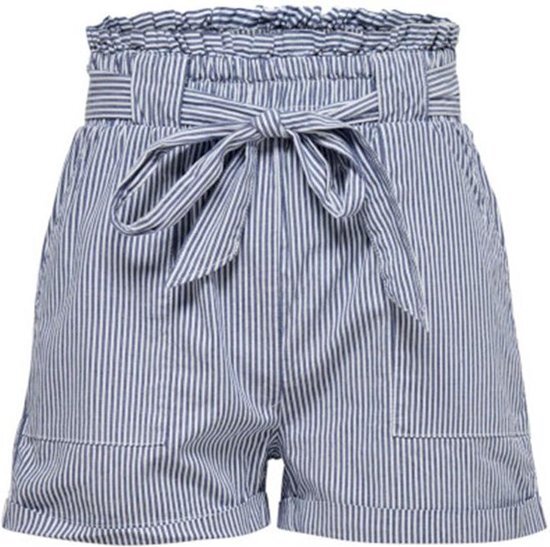 ONLY ONLSMILLA STRIPE BELT DNM SHORTS Dames Shorts - Maat XS