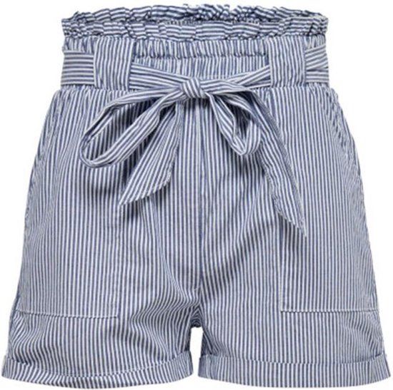ONLY ONLSMILLA STRIPE BELT DNM SHORTS Women's Shorts - Size XS