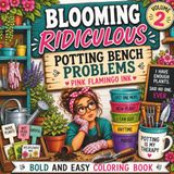 Blooming Ridiculous: Volume 2: Potting Bench Problems Bold & Easy Coloring Book