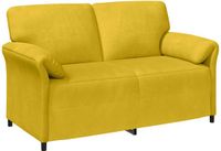 vidaXL 2-Zits Sofa Geel Fluweel 158 x 83 x 95 cm