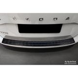 Echt Skoda Echt 3D Carbon Achterbumperprotector compatibel met Skoda Karoq Facelift 2022- incl. Sportline 'Ribs'