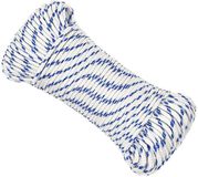 vidaXL Multifunctioneel touw 3 mm 25 m Wit en Blauw PP