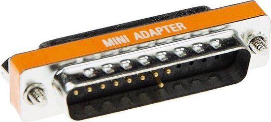 ACT AB9843 D-Sub Null Modem Adapter 25 Polig Male/25 Polig Female