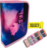 Merkloos / Sans marque itenga 28-delige etui met 1 rits voor jongens en meisjes (magische eenhoorn)