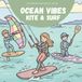 Malbuch - Ocean Vibes, Kite & Surf - Surfer, Kitesurfer und andere Wassersportler: Coloring Books by Julie - 20 Fun Coloring Pages