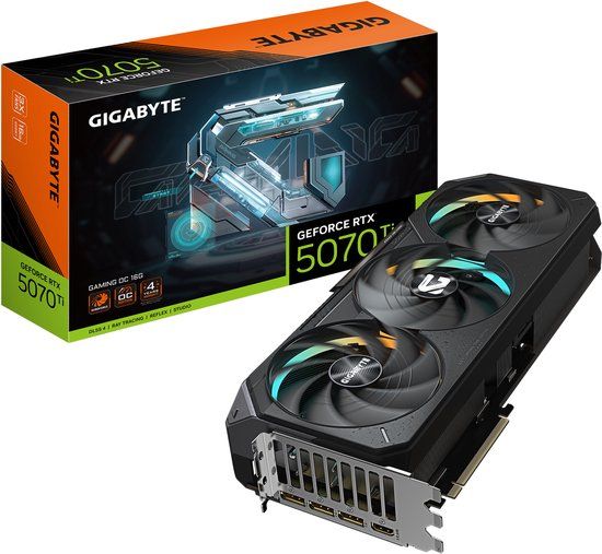 GIGABYTE GeForce RTX 5070 Ti GAMING OC 16GB GDDR7 Graphics Card - 2588 MHz, HDMI, DisplayPort