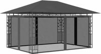 vidaXL Prieel met klamboe 180 g/m² 4x3x2,73 m antraciet