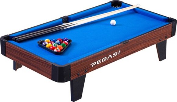 Pegasi Pooltafel 3FT Mini - Hout Met Bruin - Pooltafel voor thuis