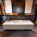 Mondiaz ERIN 150cm badmeubelset onderkast Smoke met lade en Linen wastafel RIDGE