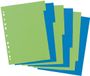 Register Herlitz GREENline kartonnen tabbladen, blanco, A4, 6-delig