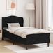 Maison Exclusive - Cadre de lit avec matelas cuir artificiel noir 90 x 200 cm