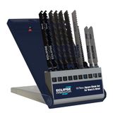 Eclipse Professional Tools EPT-WM10 10-delige decoupeerzaagbladenset voor het zagen van hout en metaal