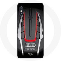 Maniacase Hoesje voor Xiaomi Redmi Note 5 Pro Audi S8 Logo rood