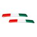 4R Quattroerre.it 14171 Sticker 3D drapeau italien pour levier de vitesses Alfa Giulia Stelvio, 2 pièces
