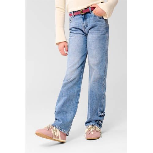 Shoeby regular high waist straight leg jeans medium blue denim