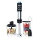 Arendo - Staafmixer van roestvrij staal 1200 W – puree mixer – continue snelheid – 4 messen – maatbeker 800 ml – garde
