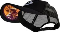 Capiche® Trucker Pet Heren – Wildlife – Zwart & Zwart Mesh – Verstelbaar met Druksluiting – Sportcap – Mannen Petten