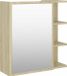 vidaXL Badkamerspiegelkast 62,5x20,5x64 cm bewerkt hout sonoma eiken