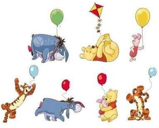 Decofun Winnie de Pooh muur stickers 46cm bij 1 meter