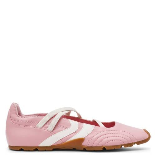 Steve Madden Joisie leren ballerina's lichtroze