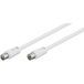Goobay coaxial, 1.5 m coax-kabel 1,5 m Wit