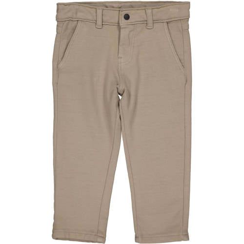 QPI Mini regular casual broek taupe