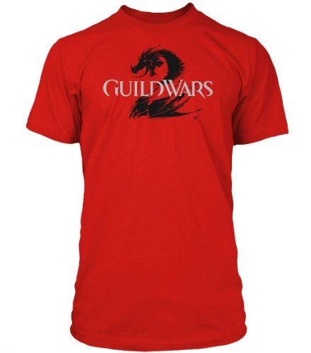 Guild Wars 2 T-Shirt - Logo op rood, S