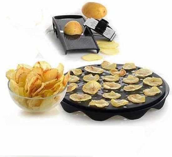 Mastrad TopChips chips-maker set - Zwart - 2 stuks