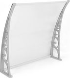 Merkloos / Sans marque Wan GmbH Luxe Deuropening Luifel - Regen, Sneeuw en UV Bescherming - Stevig Polycarbonaat Dak - 100x100 cm