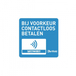 Tarifold Zelfklevende Waarschuwingssticker Contactloos Betalen (2 stuks)