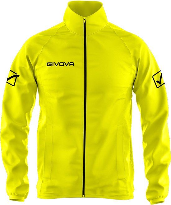 Givova Rain Basico Jacket - Fluor Yellow - Boys 8-10 Years