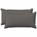 vidaXL Housse de coussin 2 pcs bois gris clair 40 x 80 cm lin artificiel