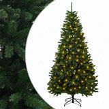 vidaXL Kunstmatige Hinged Kerstboom 240 cm 300 LED's Warmwit