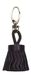 Clairefontaine 410096C - Sleutelhanger 4x2,5cm, Aubergine Echt Lamsleer