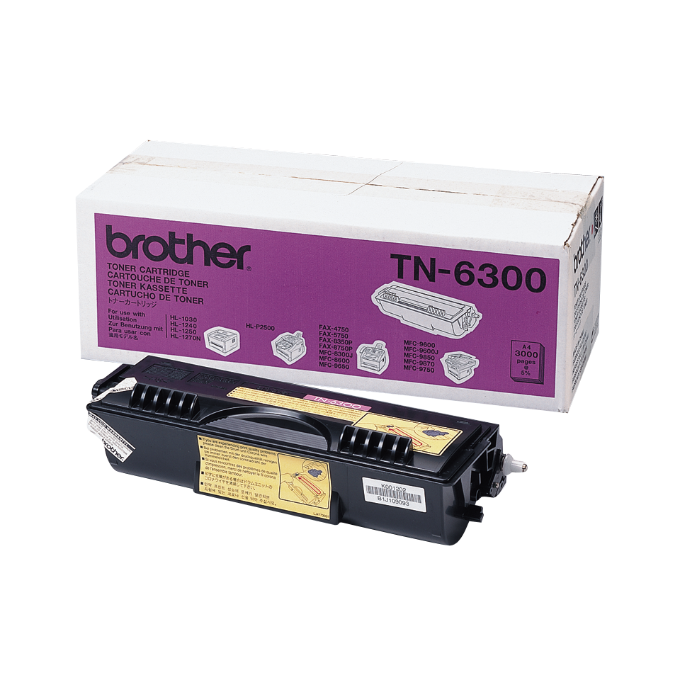Brother TN6300 Zwart Tonercartridge